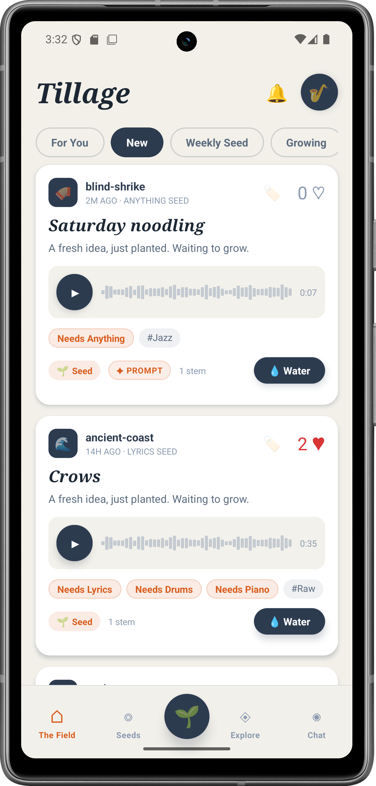 The Field — seed feed